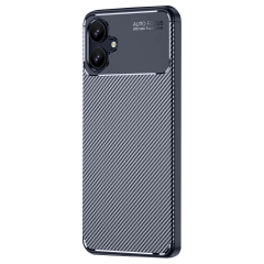 Samsung Galaxy A06 Kılıf Auto Focus Karbon Kapak - Lacivert