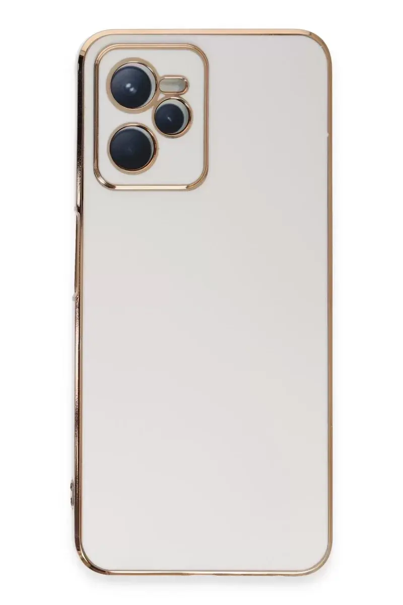 Newface Realme C35 Kılıf Volet Silikon - Beyaz