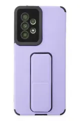 Newface Samsung Galaxy A53 5g Kılıf Mega Standlı Silikon - Lila