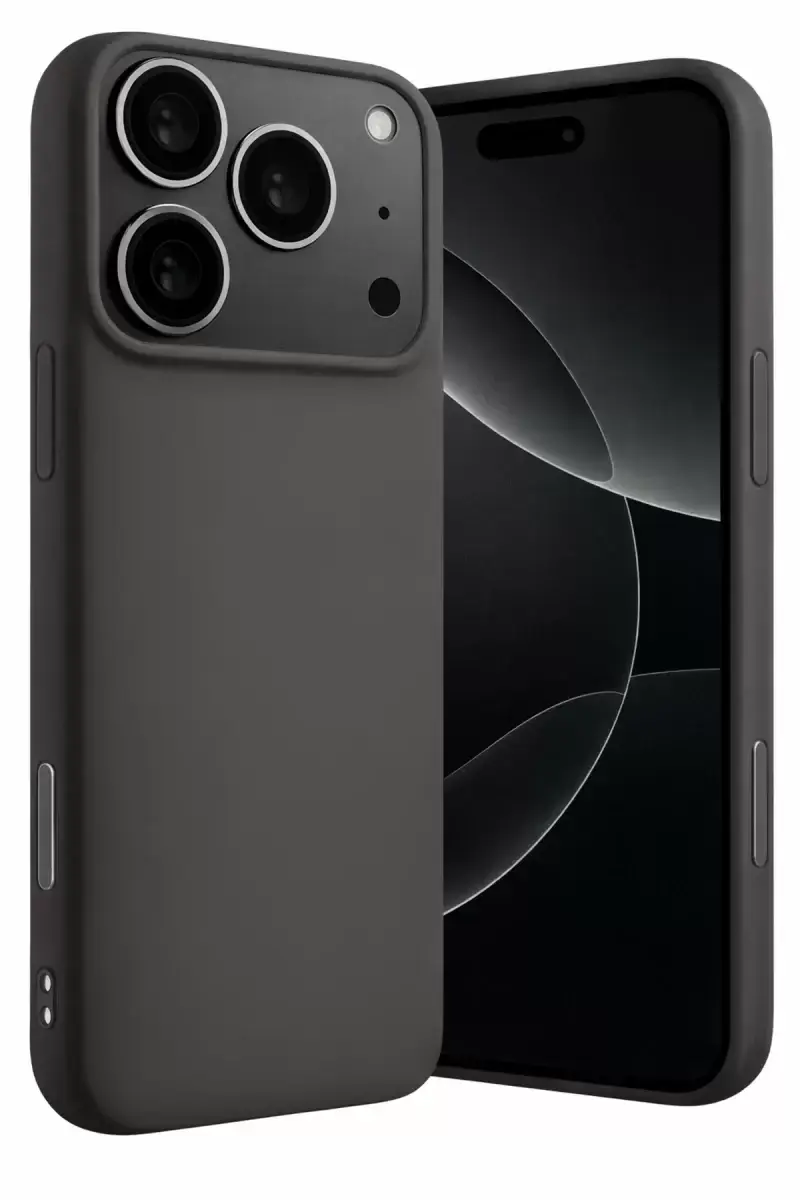 Newface Apple İphone 17 Pro Max Nano İçi Kadife Silikon - Gri
