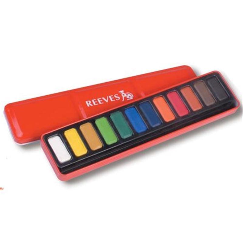 Sulu Boya Set 12 Renk, Metal Kutu - Fırça Hediyeli