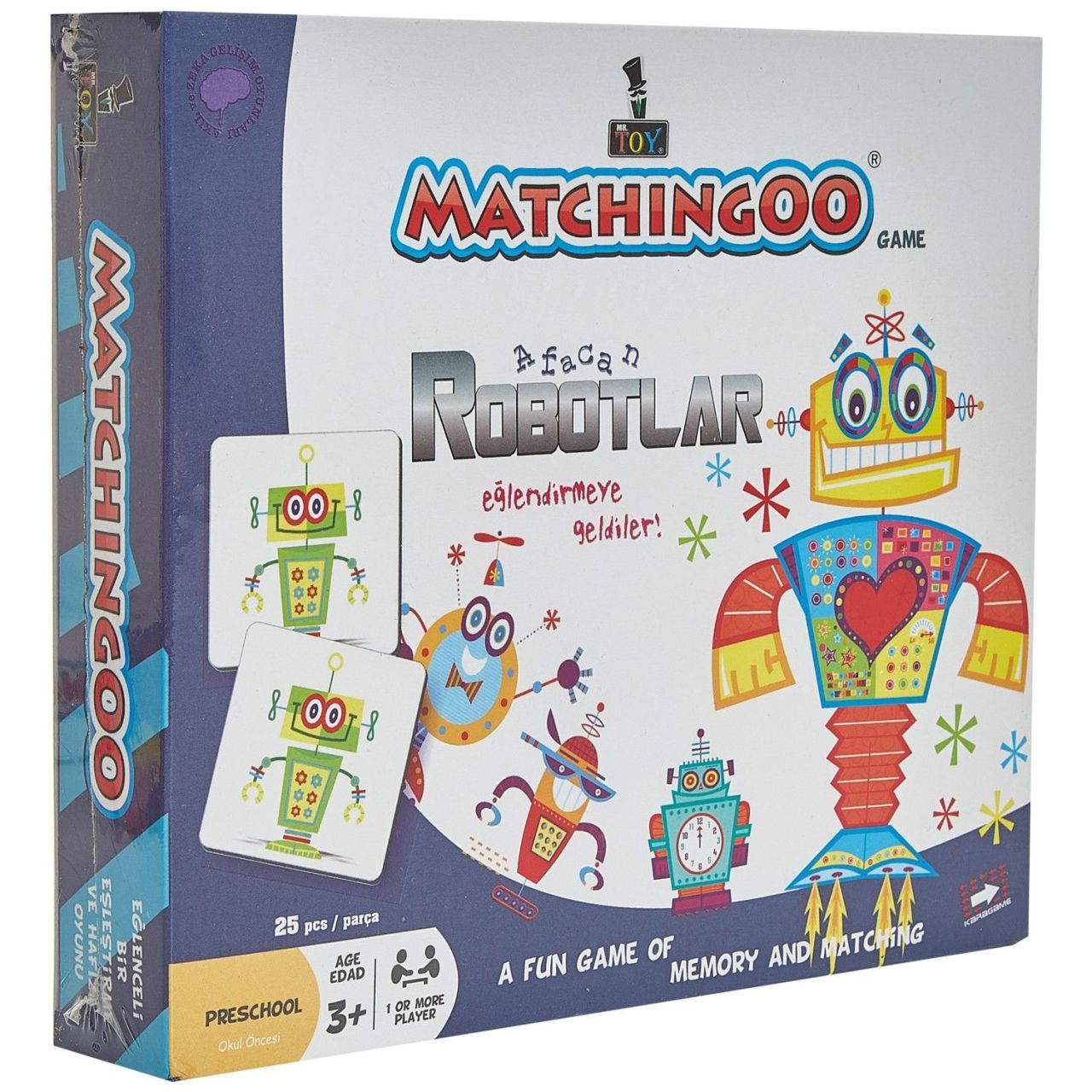 Mr. Toys Matchingoo Hafıza Ve Eşleştirme Oyunu Afacan Robotlar
