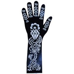 Kına Şablonu El Deseni 01