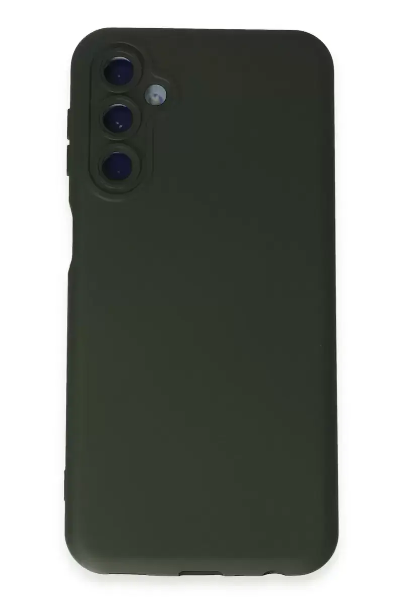 Newface Samsung Galaxy M34 5g Kılıf Nano İçi Kadife Silikon - Koyu Yeşil