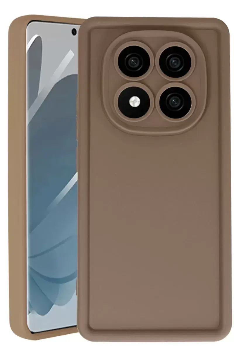 Newface Xiaomi Redmi Note 14 Pro 4g Kılıf Viera Silikon - Kahverengi