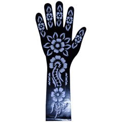 Kına Şablonu El Deseni 02