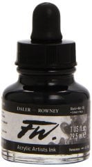 FW Ink Likit Akrilik 29.5ml - Black (India) 2756