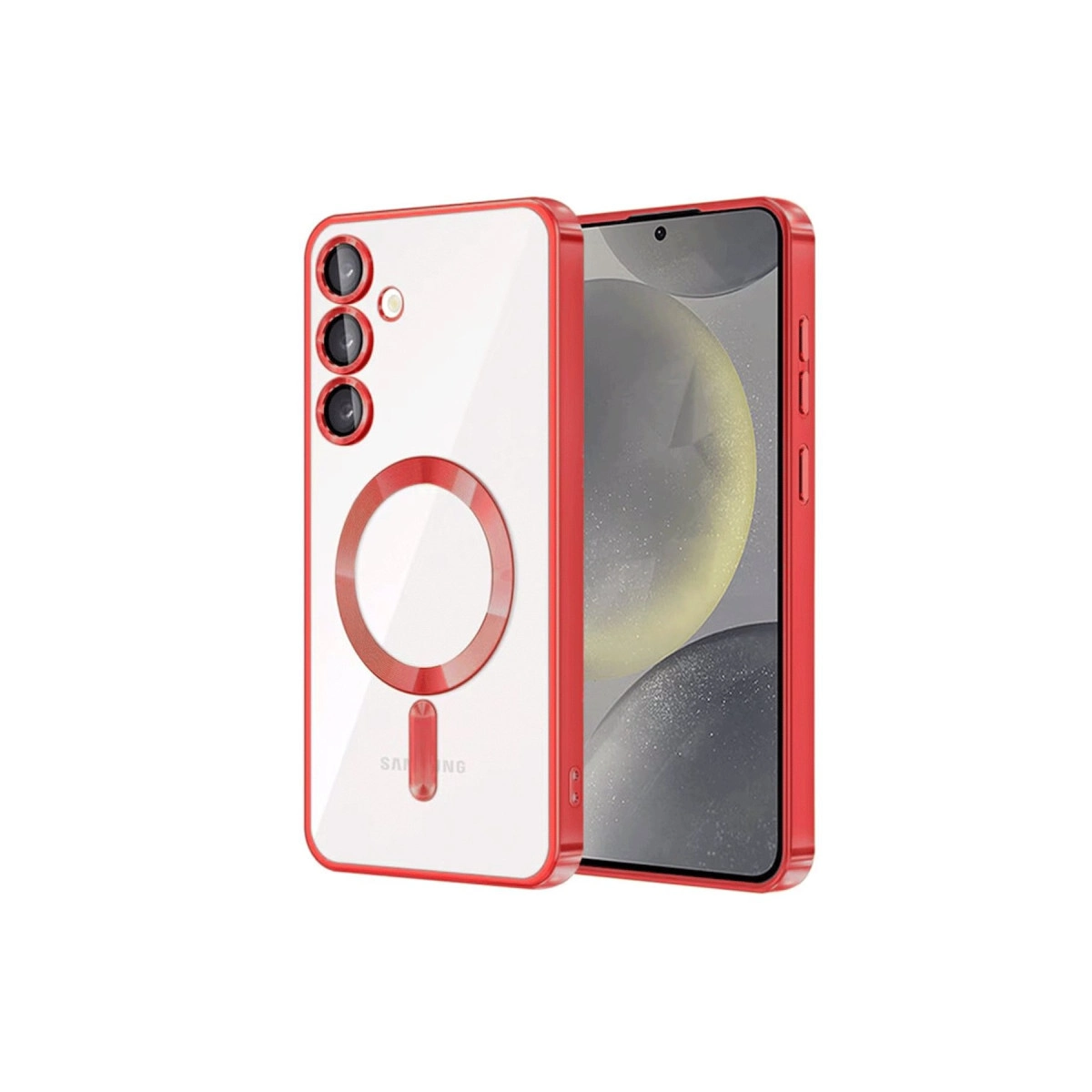 Samsung Galaxy S24 Plus Kılıf Kross Magneticsafe Kapak - Kırmızı