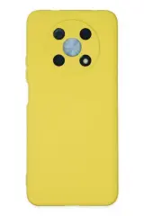 Newface Huawei Nova Y90 Kılıf Nano İçi Kadife Silikon - Sarı