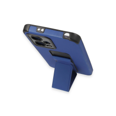 Xiaomi Poco X5 5g Kılıf Mega Standlı Silikon - Mavi