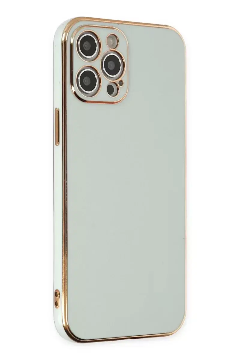 Newface İphone 12 Pro Kılıf Volet Silikon - Açık Yeşil