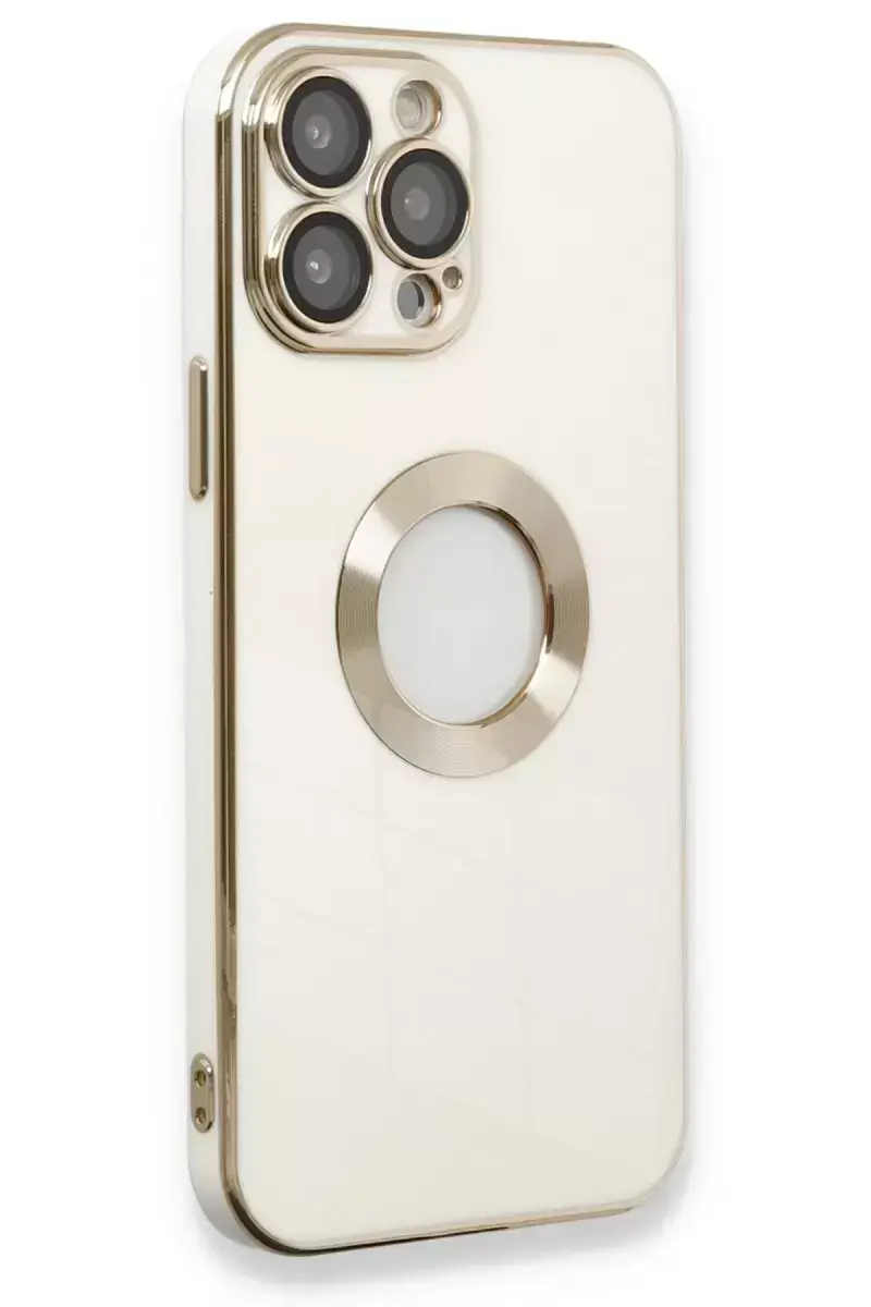 Newface İphone 13 Pro Max Kılıf Store Silikon - Beyaz