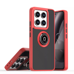 Xiaomi Mi 14t Montreal Yüzüklü Silikon Kapak - Kırmızı