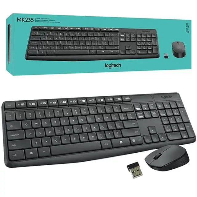 Logitech Mk235 Kablosuz Q Klavye Mouse Seti