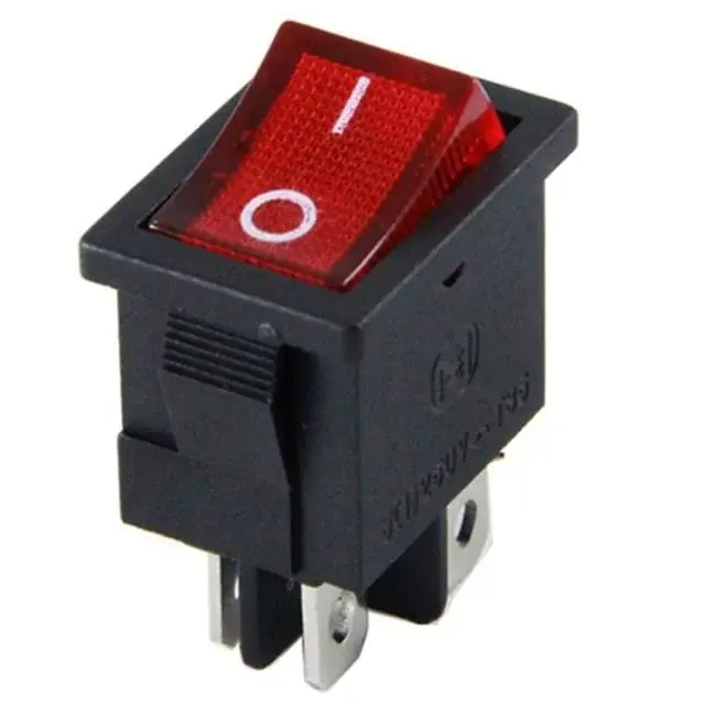 Ic-119 4 Pinli Işıklı Mini Anahtar