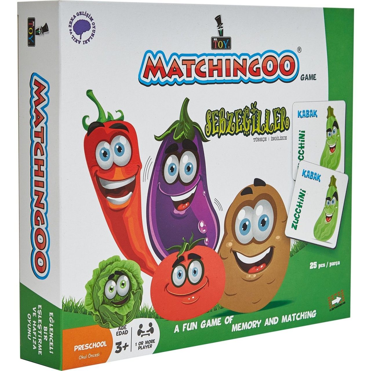 Mr. Toys Matchingoo Hafıza Ve Eşleştirme Oyunu Sebzegiller