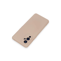 One Plus 9 Kılıf Nano İçi Kadife Silikon - Pudra
