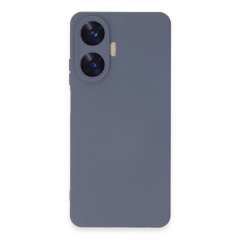 Realme C55 Kılıf Nano İçi Kadife Silikon - Gri
