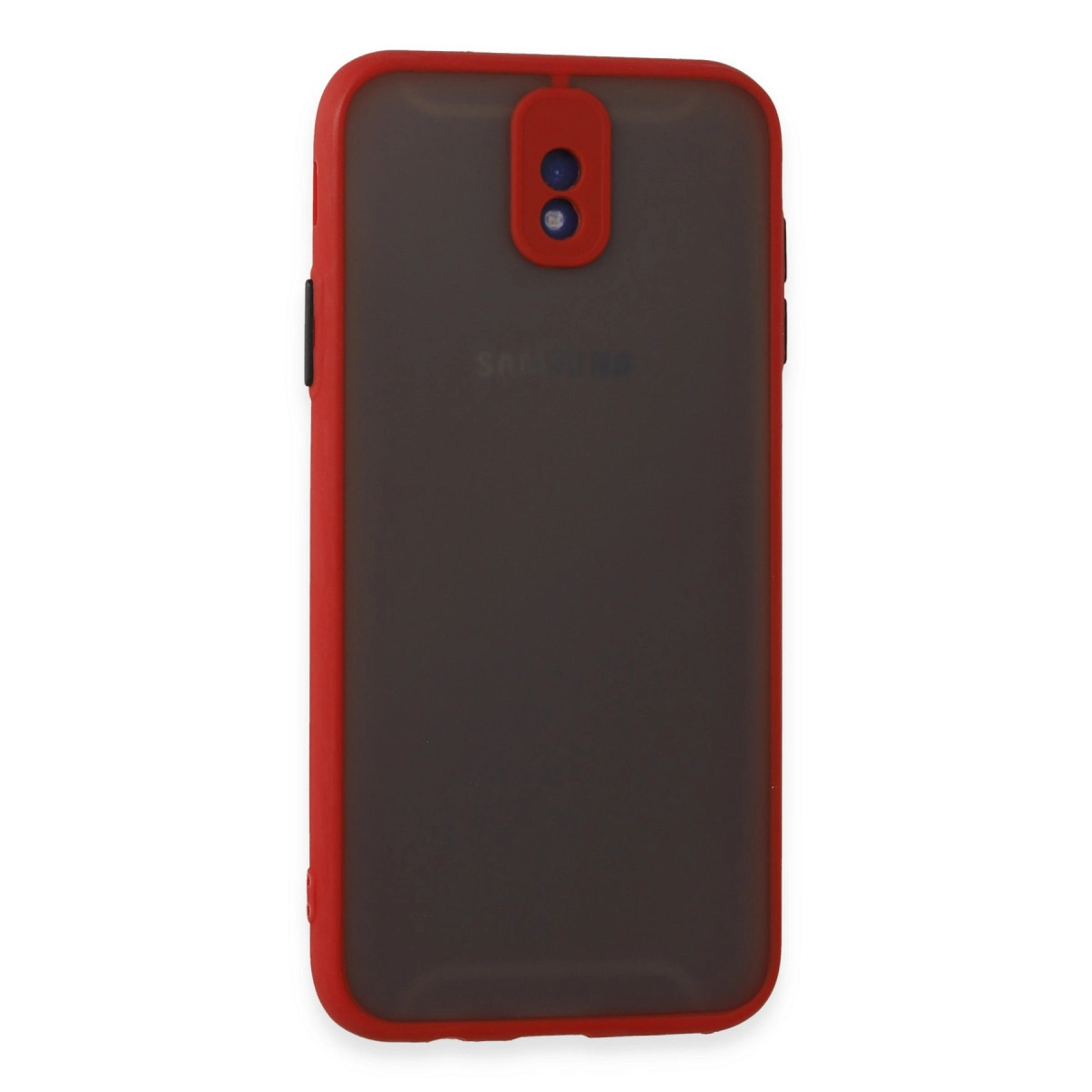Samsung Galaxy J7 Pro / J730 Kılıf Montreal Silikon Kapak - Kırmızı