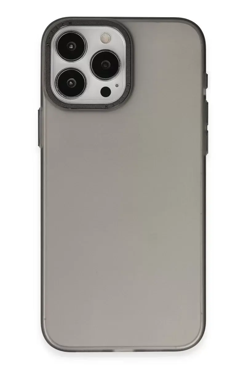 Newface İphone 15 Pro Kılıf Modos Metal Kapak - Siyah