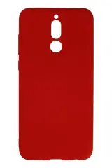 Newface Huawei Mate 10 Lite Kılıf Nano İçi Kadife Silikon - Kırmızı