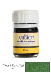Metalik Kumaş Boyası 25ml Koyu Yeşil 241