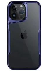 Newface İphone 14 Pro Max Kılıf Boyi Silikon Kapak - Lacivert
