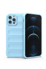 Newface Apple İphone 12 Pro Kılıf Optimum Silikon - Sky Blue