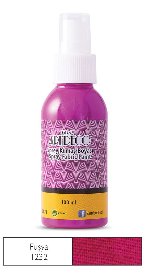 Sprey Kumaş Boyası 100ml N:1232 Fuşya