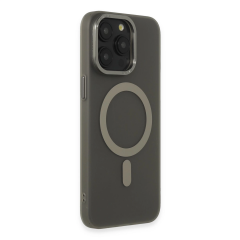 İphone 15 Pro Max Kılıf Lodos Magneticsafe Mat Kapak - Titan Gri