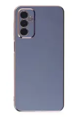 Newface Samsung Galaxy M23 Kılıf Volet Silikon - Mavi