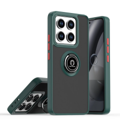 Xiaomi Mi 14t Montreal Yüzüklü Silikon Kapak - Yeşil