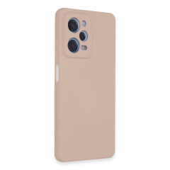 Xiaomi Redmi Note 12 Pro 5g Kılıf Nano İçi Kadife Silikon - Pudra