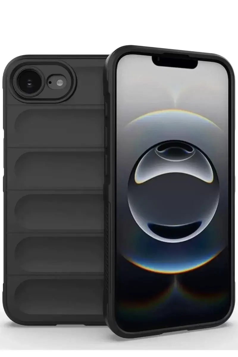 Newface Apple İphone 16e Kılıf Optimum Silikon - Siyah