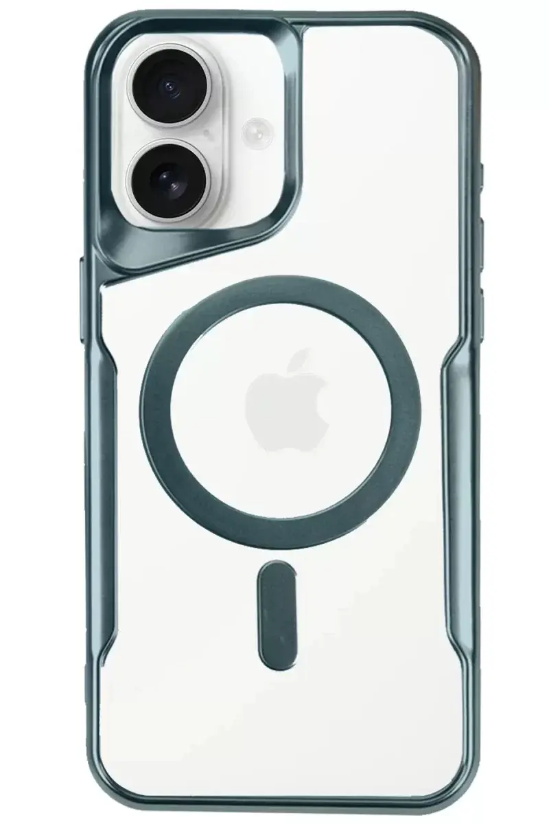 Newface İphone 16 Plus Kılıf Boyi Magsafe Silikon Kapak - Turkuaz