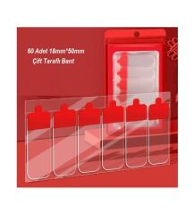 Kolay Açılır Güçlü Çift Taraflı Hazır Kesim Yaprak Bant 60'lı Paket 18x50mm