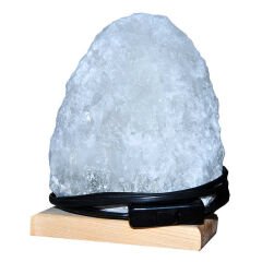 Doğal Kaya Tuzu Lambası Çankırı Kablolu Ampullü Beyaz 2-3 Kg