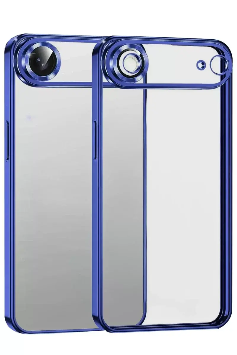 Newface Apple İphone 17 Air Razer Lensli Silikon - Lacivert