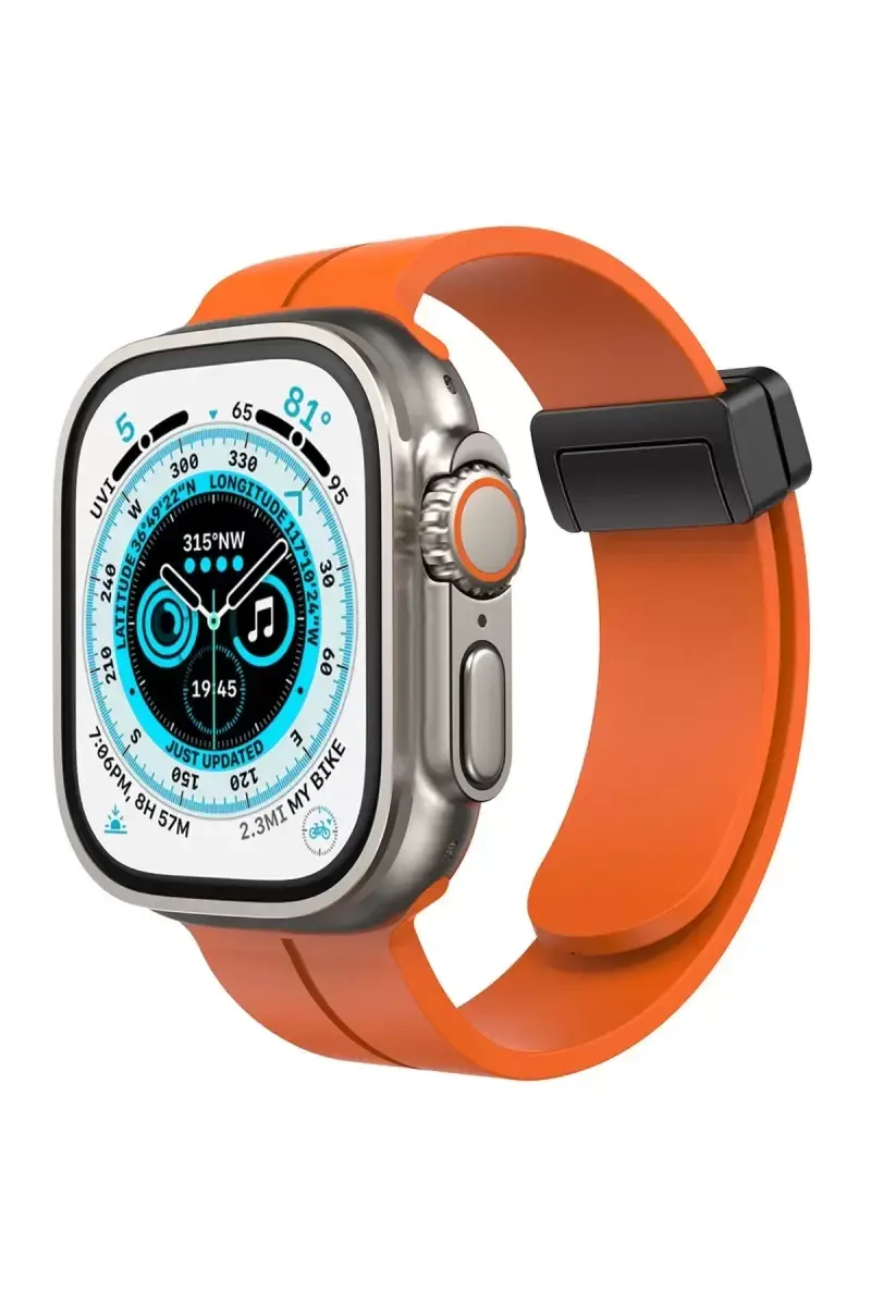 Newface Apple Watch 38mm Kr412 Elegance Stylısh Kordon - Turuncu