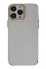 Newface Apple İphone 13 Pro Kılıf Anka Pc Sert Metal Kapak - Şeffaf