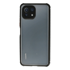 Xiaomi Mi 11 Lite Kılıf Miami Şeffaf Silikon - Siyah