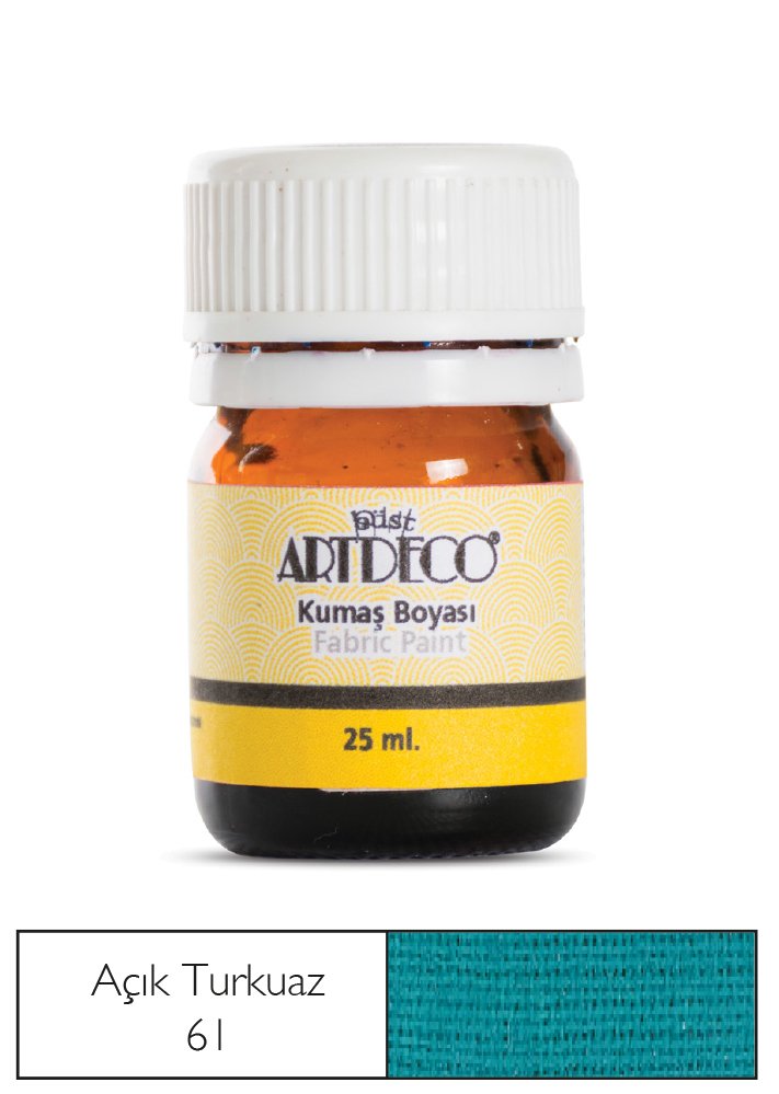 Kumaş Boyası 25ml Açık Turkuaz 61