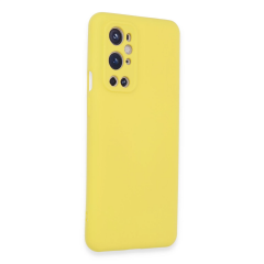 One Plus 9 Pro Kılıf Nano İçi Kadife Silikon - Sarı