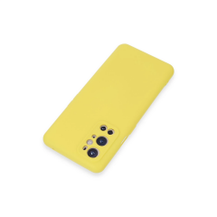 One Plus 9 Pro Kılıf Nano İçi Kadife Silikon - Sarı