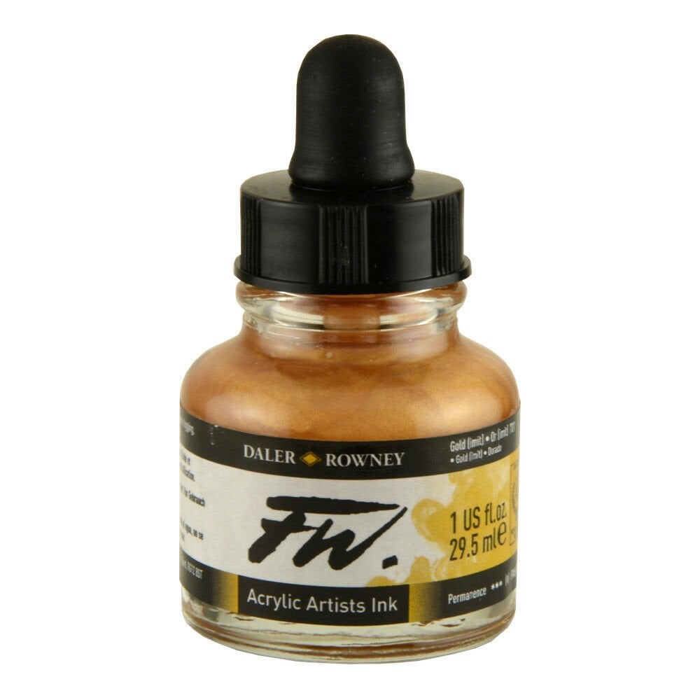 FW Ink Likit Akrilik 29.5ml - Gold Imitation 2766
