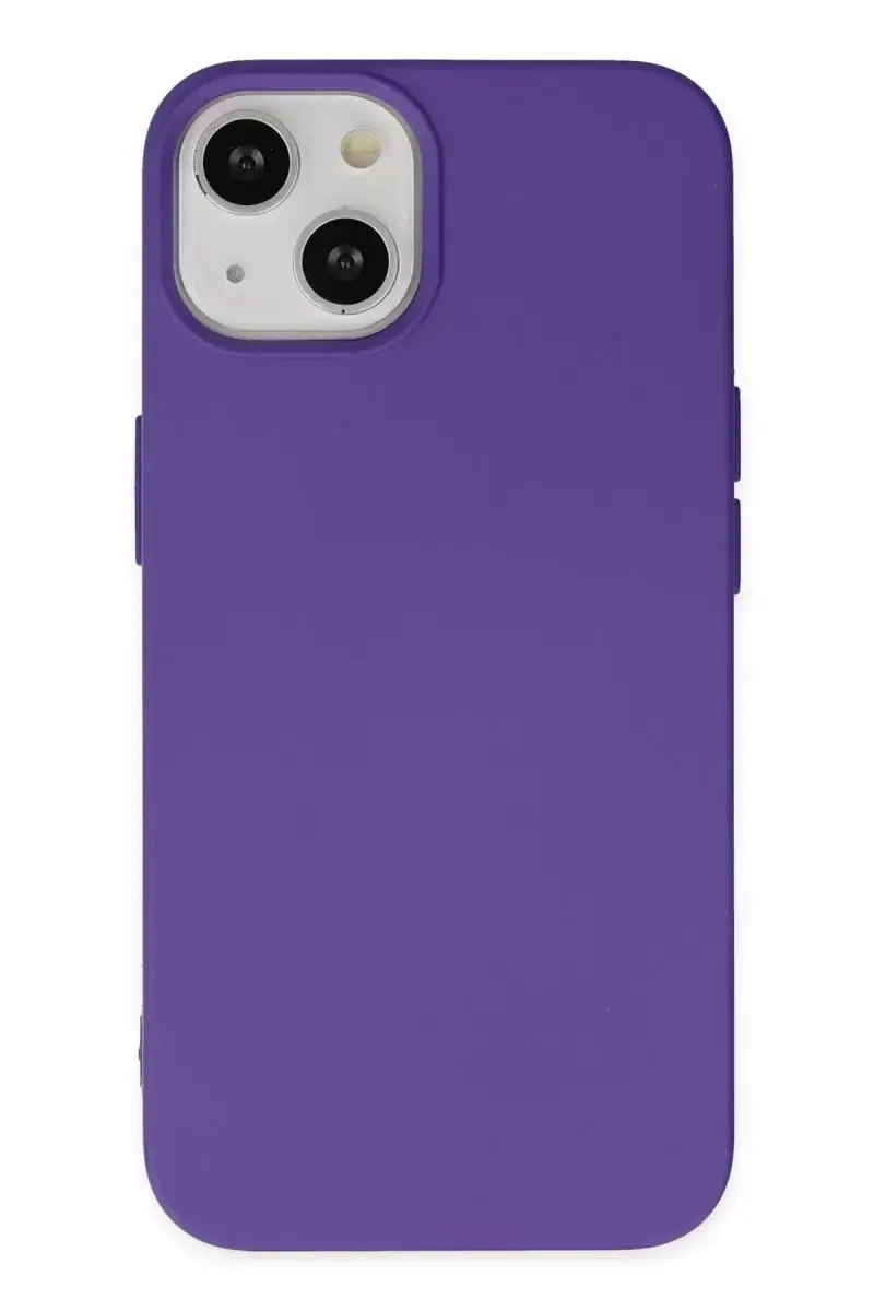 Newface İphone 14 Plus Kılıf Nano İçi Kadife Silikon - Mor