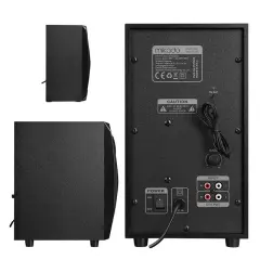 Mikado Md-370bt 38w Siyah Bt/aux/usb/fm/led Işıklı Multimedia Speaker 2+1 Ses Sistemi
