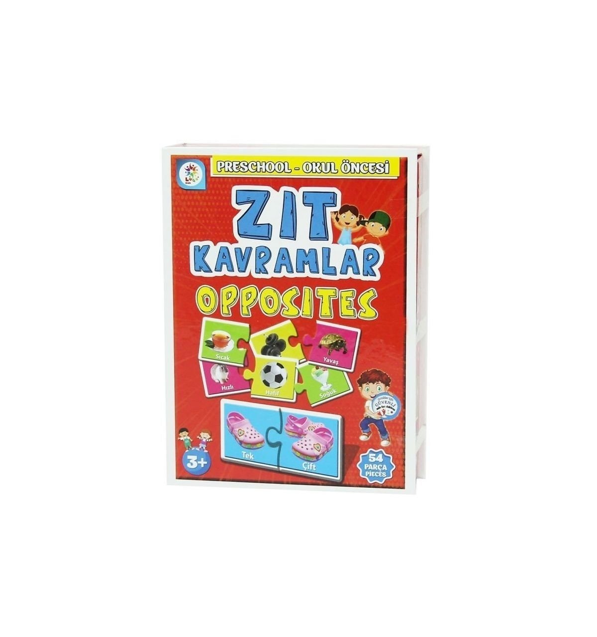 Laço Kids Eğitici Kartlar Zıt Kavramlar 54 Parça