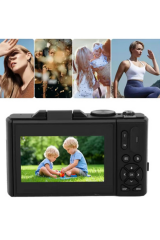 5k 75mp Hd Dijital Kamera 18x Dijital Zoom, Flaşlı,3.0 İnç Ekranlı Fotoğraf Makinesi