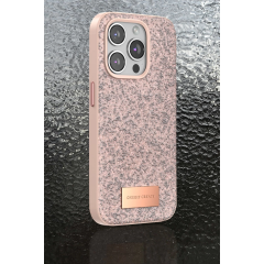 Onegif  İphone 14 Pro Max Bright Simli Kapak - Pembe